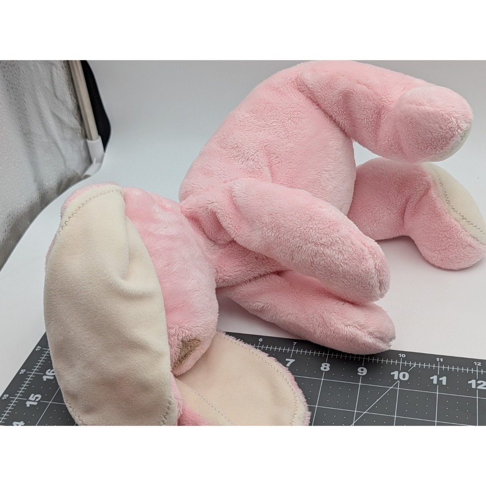 Pottery Barn Kids PBK Pink Rabbit Plush Stitched Ears Feet Stuffed Animal Toy - Picture 13 of 14